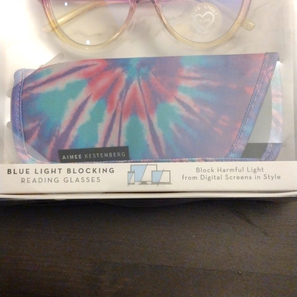 Blue Light Glasses plus Readers -Aimee Kestenberg Set Strength +2.0 NWT - Picture 3 of 6